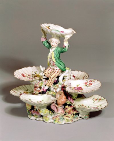 Derby table centrepiece, 1760-65 by English School
